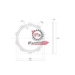 701.741280 DISCO FRIZIONE GUARNITO GIAPPONE OEM