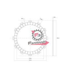 701.741351 DISCO FRIZIONE GUARNITO YAMAHA