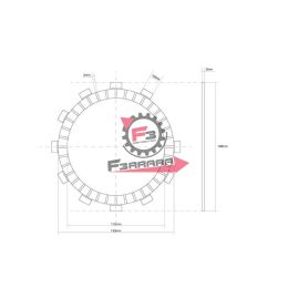 701.741388 DISCO FRIZIONE GUARNITO GIAPPONE OEM
