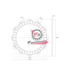 701.741459 DISCO FRIZIONE GUARNITO GIAPPONE OEM