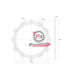701.741466 DISCO FRIZIONE GUARNITO GIAPPONE OEM