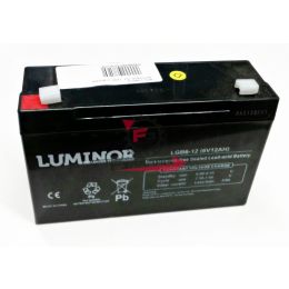 855.LGB612 BATTERIA 6V 12AH LUMINOR LGB6-12 AGM