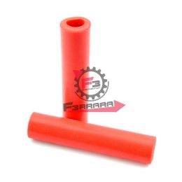 COPPIA MANOPOLE VELO SILICONE ROSSO