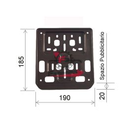 PORTATARGA EUROPEO MOTO/SCOOTER