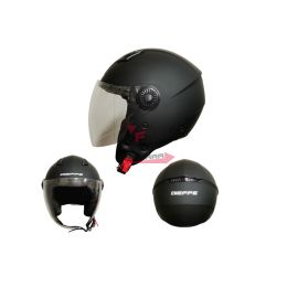 CASCO JET DIEFFE NERO OPACO MIS.XL