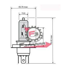 653.246510185 LAMPADA 12V 35/35W HS1 PX43T BIANCA