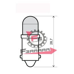 COPPIA LAMPADE LED 12V BA9S BLU