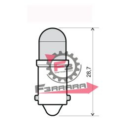 COPPIA LAMPADE LED 12V BA9S BIANCA