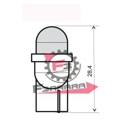 653.246510560 COPPIA LED 12V W2.1X9.5D T10 BLU