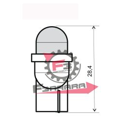 CP. LED T10 W2.1X9.5D ARANCIO