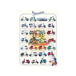 253.A9350 POSTER VESPA GRIGIO