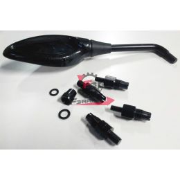 SPECCHIO DX MOTO UNIVERSALE CARBONIO