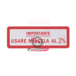 ETICHETTA MISCELA 2% ROSSA (GRANDE)