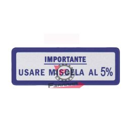 ETICHETTA MISCELA 5% BLU (GRANDE)