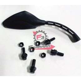 258.6779 SPECCHIO DX MOTO NERO AL MANUBRIO