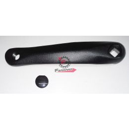 457.305870080 PEDIVELLA SX 170 MM ALLUMINIO NERA