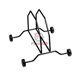 309450110 PORTACICLO A 1 CON ROTELLE NERO