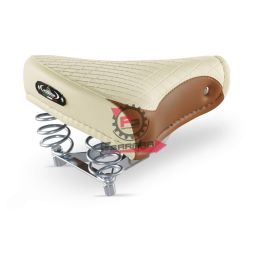 1750CC SELLA EXPORT CON MOLLE CREMA/MARRONE