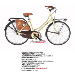 458.RHT26000GDLVS BICI LIBERTY 26 DONNA VERDE SCURO