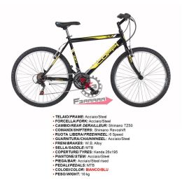 458.RMU26218B50BB BICI JAUNTY 26 MTB UOMO 18V BIA/BLU