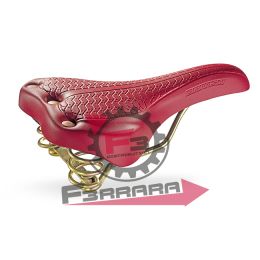 RO035 SELLA BRITISH ROSSA CON RIVETTI