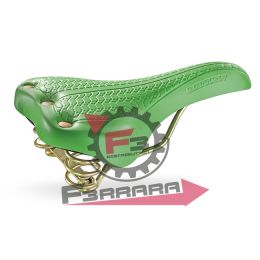 VE035 SELLA BRITISH VERDE CON RIVETTI