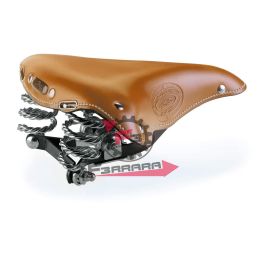 XC1970 SELLA OLD ENGLAND CON MOLLE COGNAC