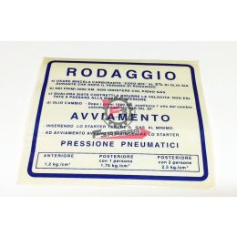 500.08688 ADESIVO NORME MISCELA 2%RODAGGIO BLU