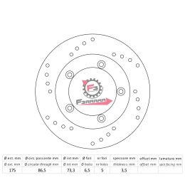 501.DF4005A DISCO FRENO PIAGGIO HEXAGON 125 ANT.