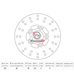 501.DF4009A DISCO FRENO ANT.MALAGUTI F10/YESTER.