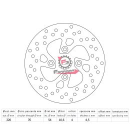 501.DF4026A DISCO FRENO YAMAHA MAJESTY 125 ANT.