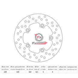 501.DF4035A DISCO FRENO POST. APRILIA-RS 50 99>
