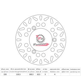 501.DF4081A DISCO FRENO SUZUKI BURGMAN 125-150