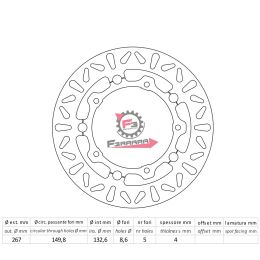 501.DF4089AF DISCO FRENO YAMAHA XP500 T-MAX