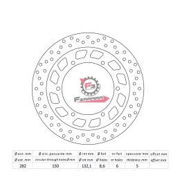 501.DF5078A DISCO FRENO YAMAHA T-MAX 500 01 ANT.