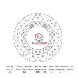 501.DF5079A DISCO FRENO YAMAHA T-MAX 500 01 POST