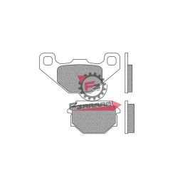 501.FD0165BA PASTIGLIE FRENO SCOOTER FD0165 (SR)
