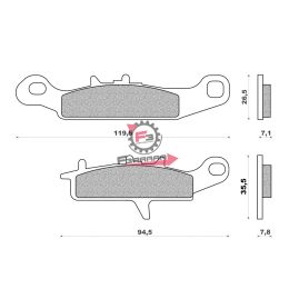 PASTIGLIE FD0374 OFF/ROAD NEWFREN