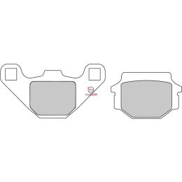 501.FDB314P PASTIGLIE FRENO MOTO FD0073 (SR)