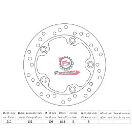 501.FMD0250R DISCO FRENO BURGMAN 250 96/02 (P)