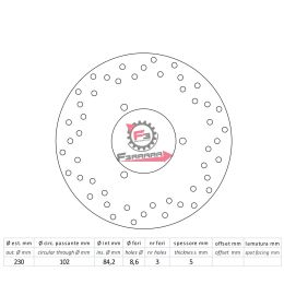 501.FMD0260R DISCO FRENO MAJESTY 250 98/99 DF4027
