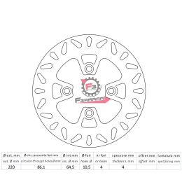 501.FMD0318R DISCO FRENO POST. SUZUKI 125/150 02>