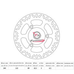 501.FMD0441R DISCO FRENO BURGMAN 125/200 DF4125A