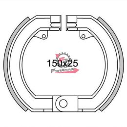 501.GF0024 GANASCE FRENO VESPA SPRINT 150 (SR)