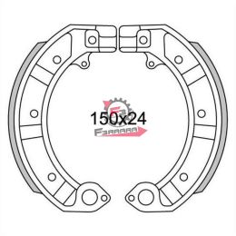 501.GF0128EVO GANASCE FRENO VESPA PK-PX POST.(SR)