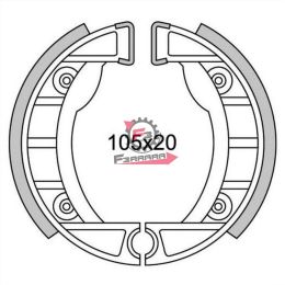 501.GF0152 GANASCE FRENO CICLOMOTORE F105 (SR)
