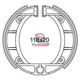 501.GF0153 GANASCE FRENO CICLOMOTORE F118 (SR)