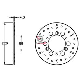554.0055933 DISCO FRENO ANTERIORE FLIPPER-WHY 50