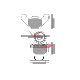501.FD0244BT PASTIGLIE FRENO MOTO FD0244 (SR)