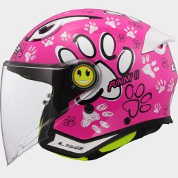 CASCO LS2 OF622 FUNNY II PAWS -L- ROSA